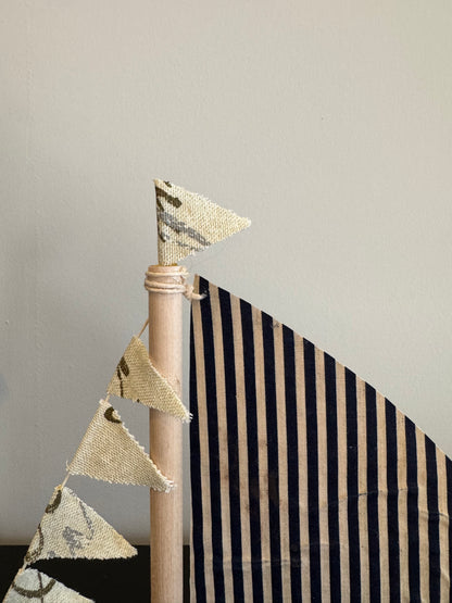 Amish Handmade Driftwood Sailboat Decor | Coastal Nautical Home Accent | Beach House Rustic Wood Boat | Lake House Shelf Decor | Unique Gift