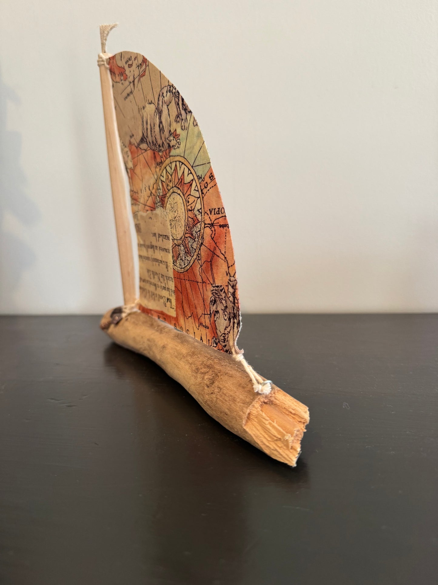 Amish Handmade Driftwood Sailboat Decor | Coastal Nautical Home Accent | Beach House Rustic Wood Boat | Lake House Shelf Decor | Unique Gift