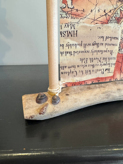 Amish Handmade Driftwood Sailboat Decor | Coastal Nautical Home Accent | Beach House Rustic Wood Boat | Lake House Shelf Decor | Unique Gift