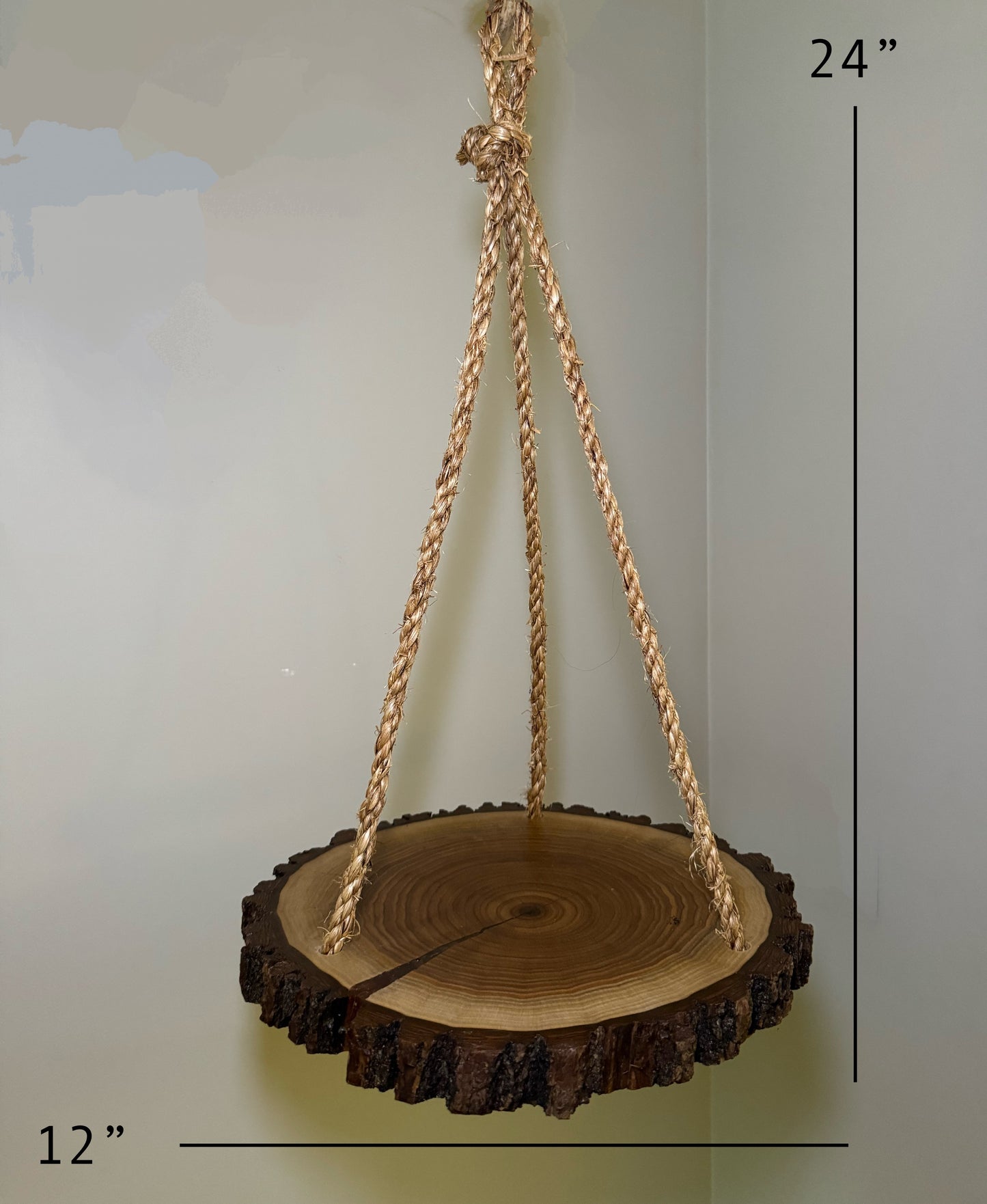 Wooden Hanging Display 12", Black Walnut Wood- Amish Made
