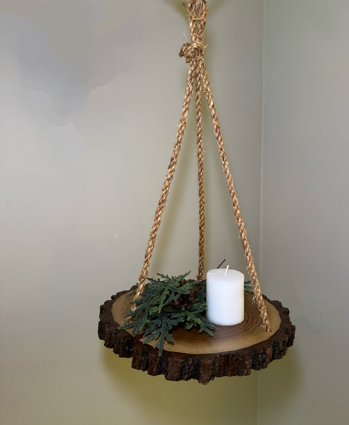 Wooden Hanging Display 12", Black Walnut Wood- Amish Made