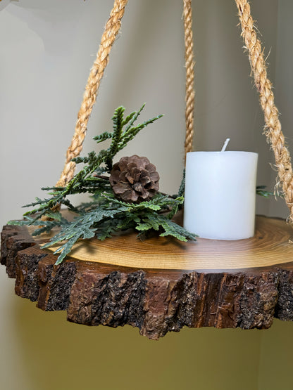 Wooden Hanging Display 12", Black Walnut Wood- Amish Made