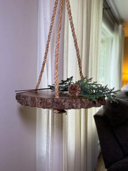 Wooden Hanging Display 12", Black Walnut Wood- Amish Made