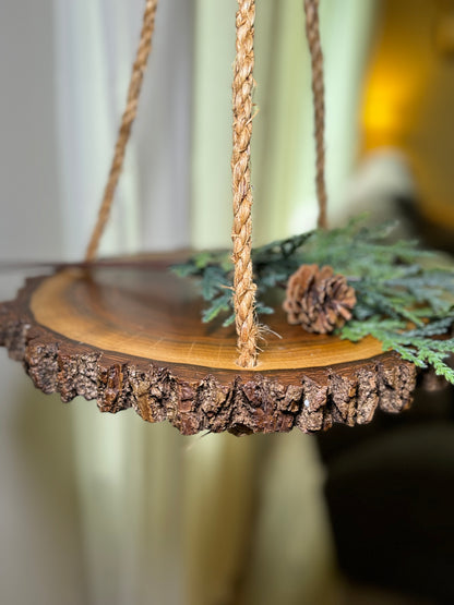Wooden Hanging Display 12", Black Walnut Wood- Amish Made