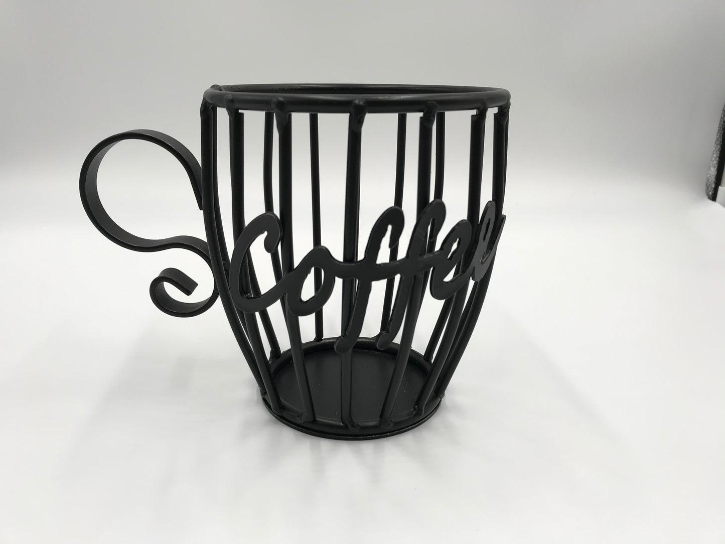 Wrought Iron Black Coffee Mug - Keurig K Cup Holder - Holds up to 16 cups - Amish Made