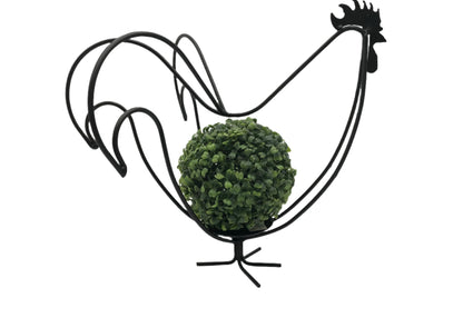 Wrought Iron Rooster Candle Holder - Small and Large- Amish Handmade