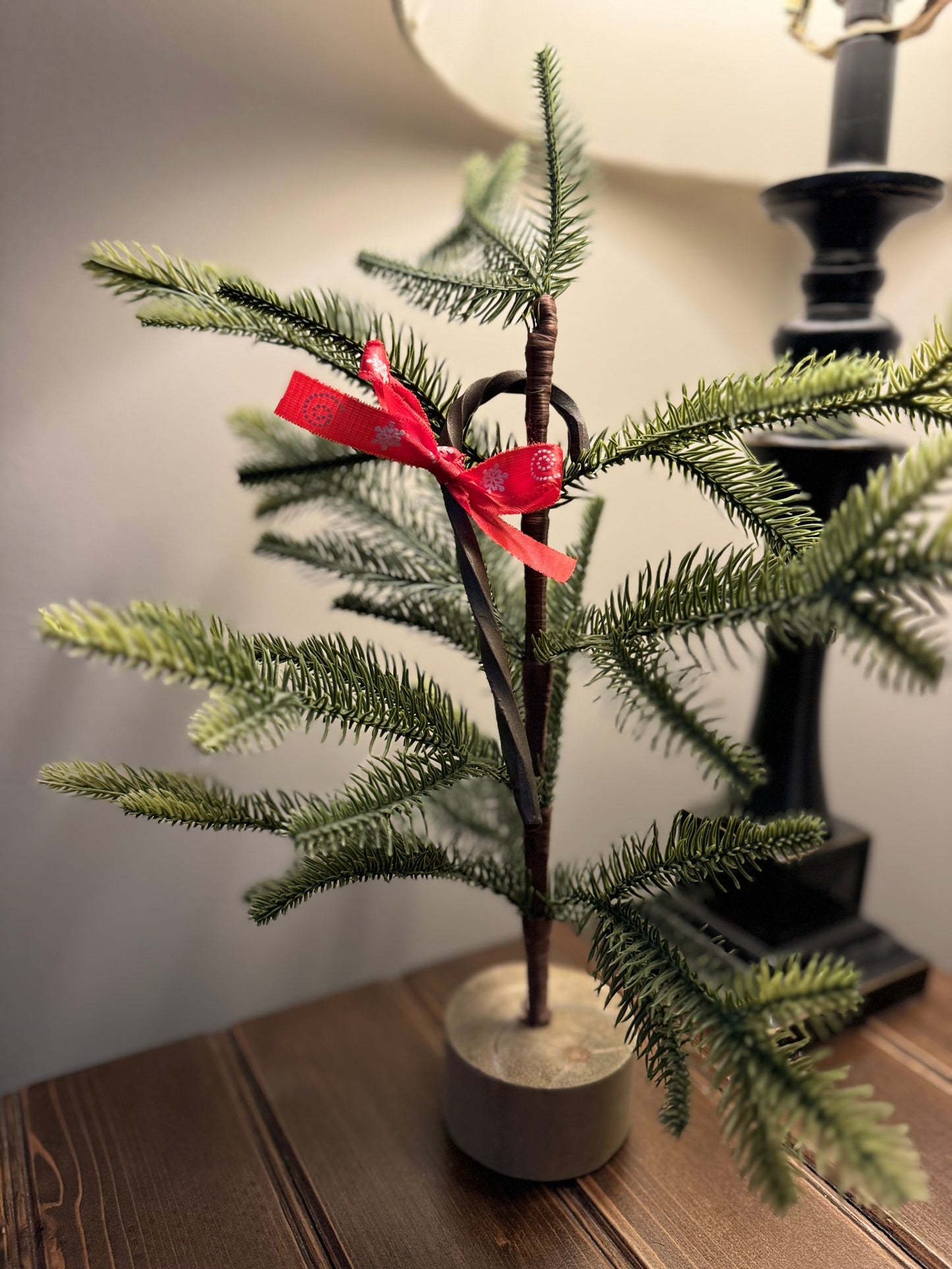 Hand-Forged Steel Candy Cane Ornaments by Amish Blacksmith - Rustic Charm for Farm, Ranch, Barn, Homestead, or Christmas Holiday Decor