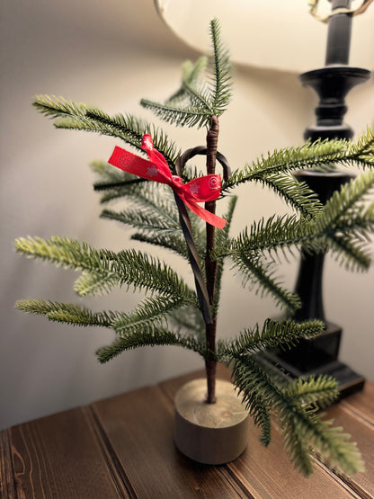 Hand-Forged Steel Candy Cane Ornaments by Amish Blacksmith - Rustic Charm for Farm, Ranch, Barn, Homestead, or Christmas Holiday Decor