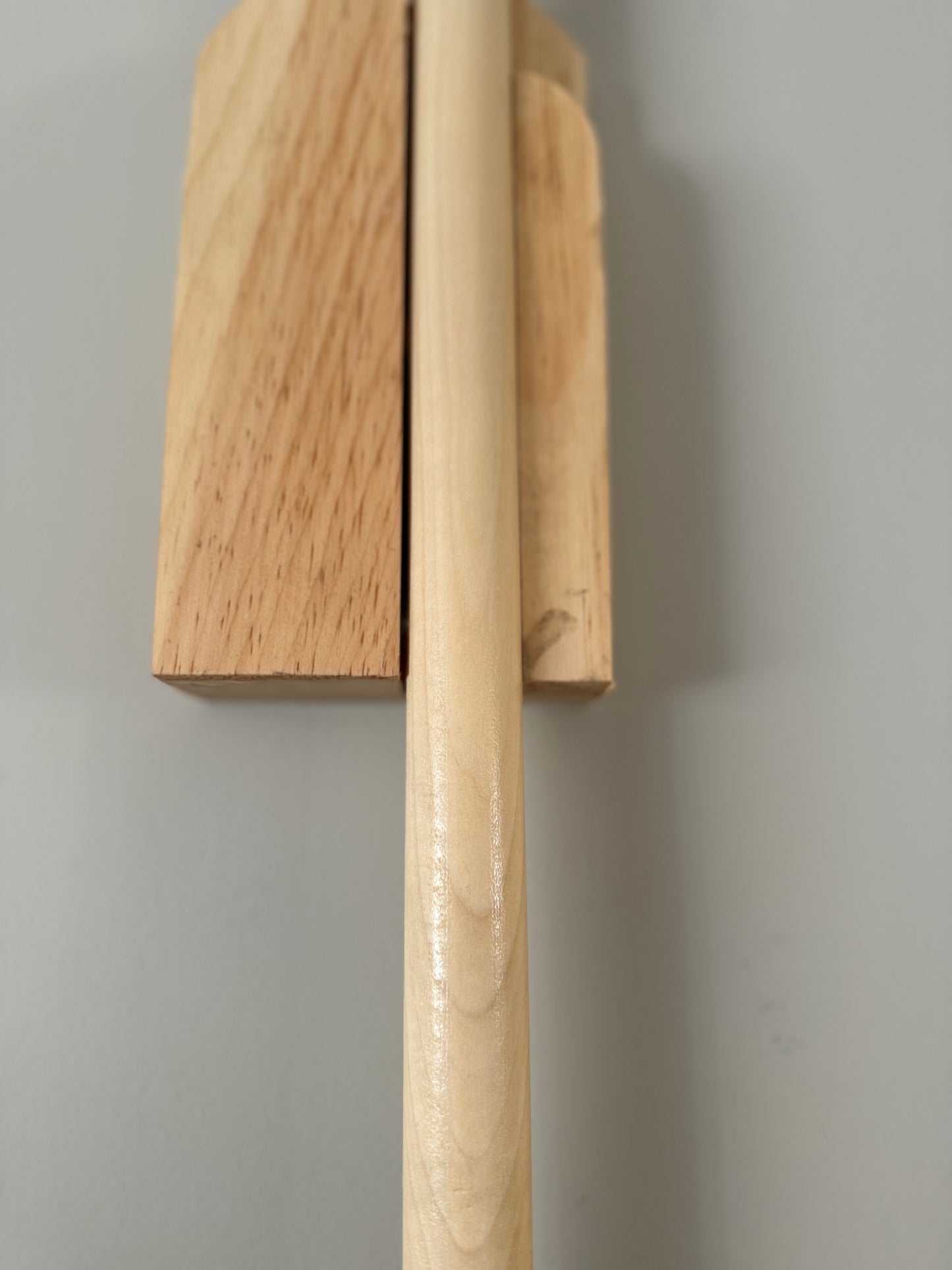 Wall Mount Broom Holder - Handcrafted Corn Broom Storage for Farmhouse & Rustic Home | Laundry Room and Kitchen Organization | Made in USA