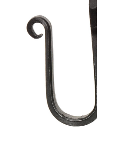 Rustic Metal Wall-Mounted J Hook | Amish made