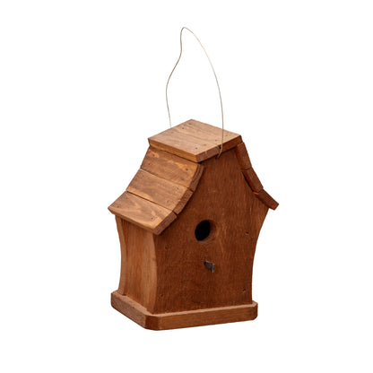 Rustic Hanging Birdhouse Handmade Weather Resistant Twister 1 hole