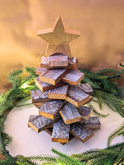 Amish Handmade Wood Lath Christmas Trees • Rustic Holiday Decor • Farmhouse Christmas Decoration