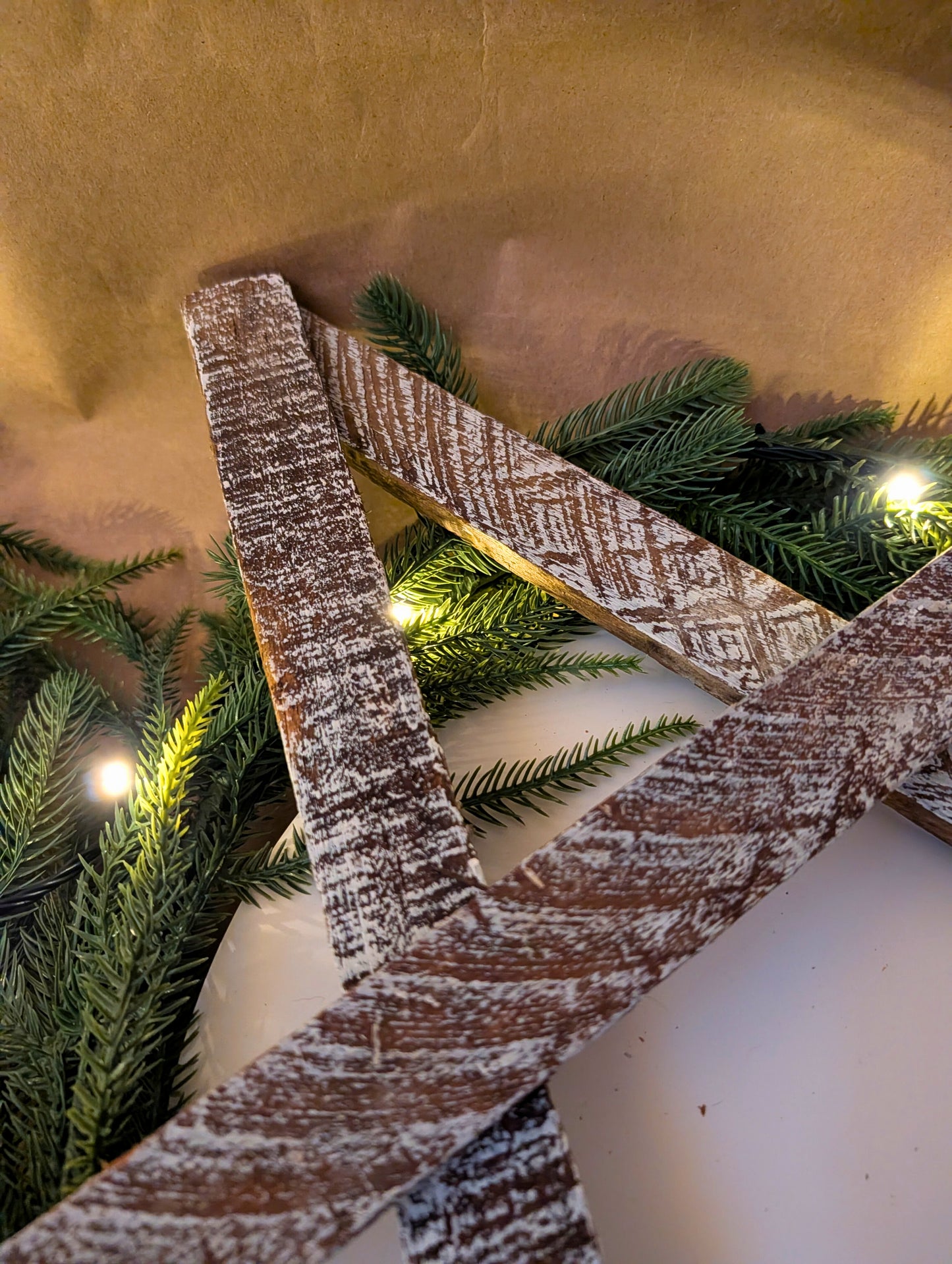 Rustic Wooden Star – Handmade Amish Christmas Decor, Wood lathe, 24 inch