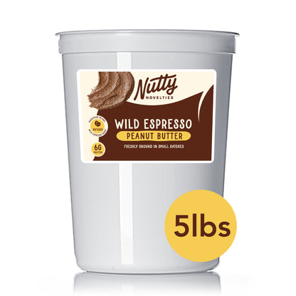 Peanut Butter and Variety of Nut Butters (5lb bulk container) - All Natural, Vegan & Gluten Free - Small batch made in PA
