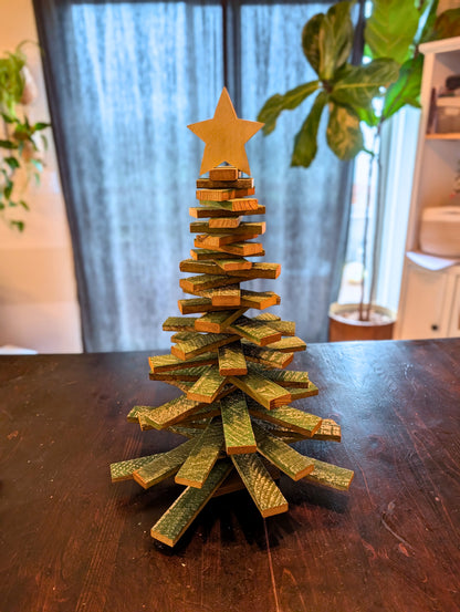 Amish Handmade Wood Lath Christmas Trees • Rustic Holiday Decor • Farmhouse Christmas Decoration