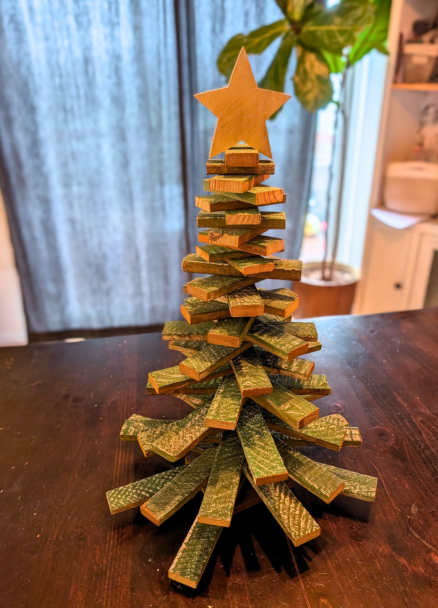 Amish Handmade Wood Lath Christmas Trees • Rustic Holiday Decor • Farmhouse Christmas Decoration