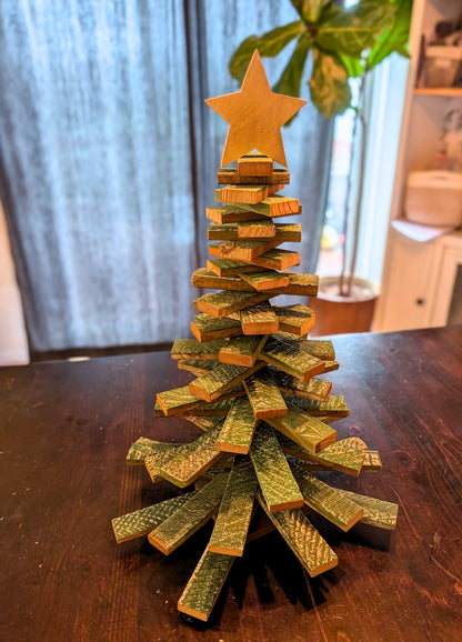 Amish Handmade Wood Lath Christmas Trees • Rustic Holiday Decor • Farmhouse Christmas Decoration