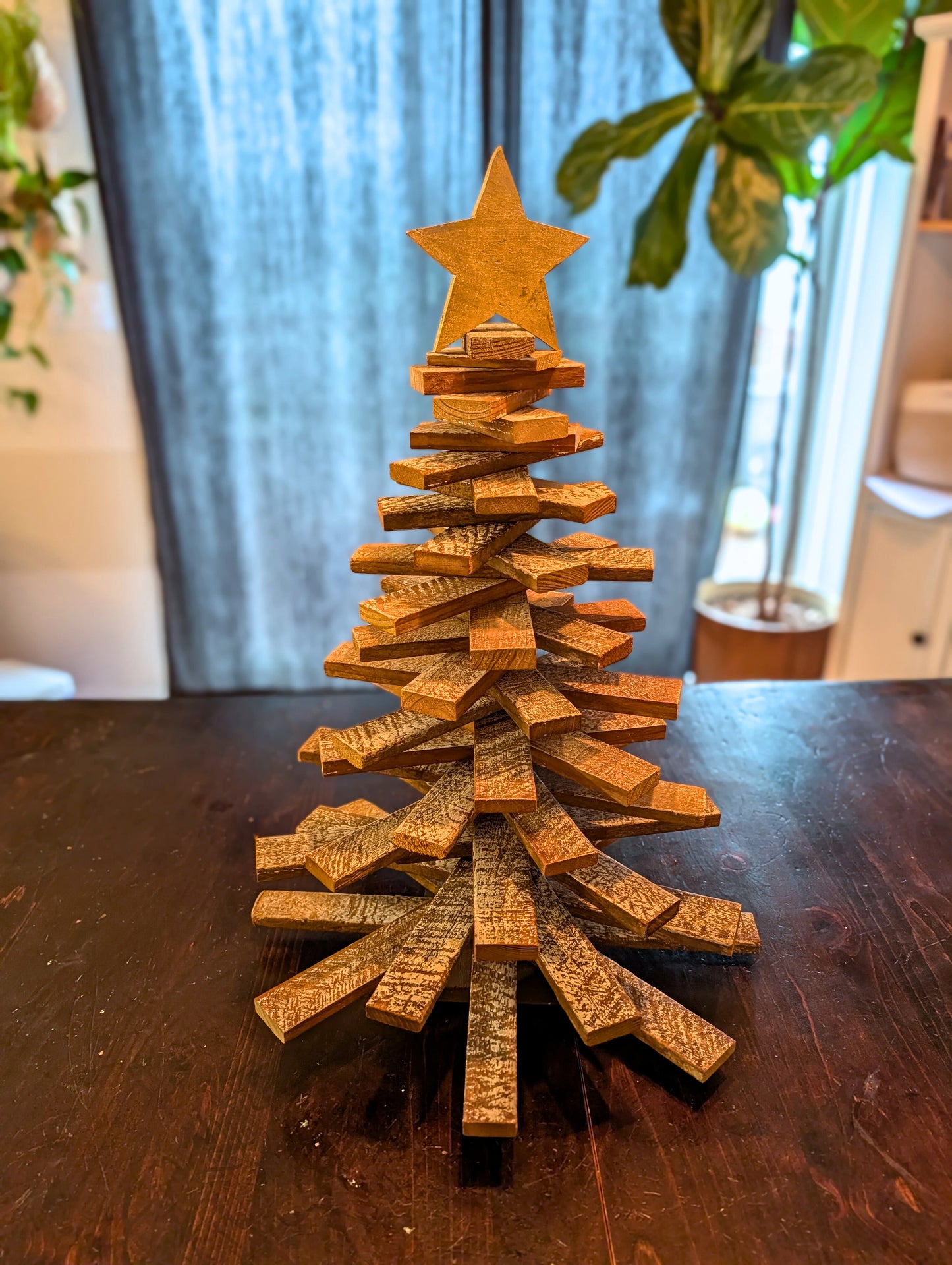 Amish Handmade Wood Lath Christmas Trees • Rustic Holiday Decor • Farmhouse Christmas Decoration