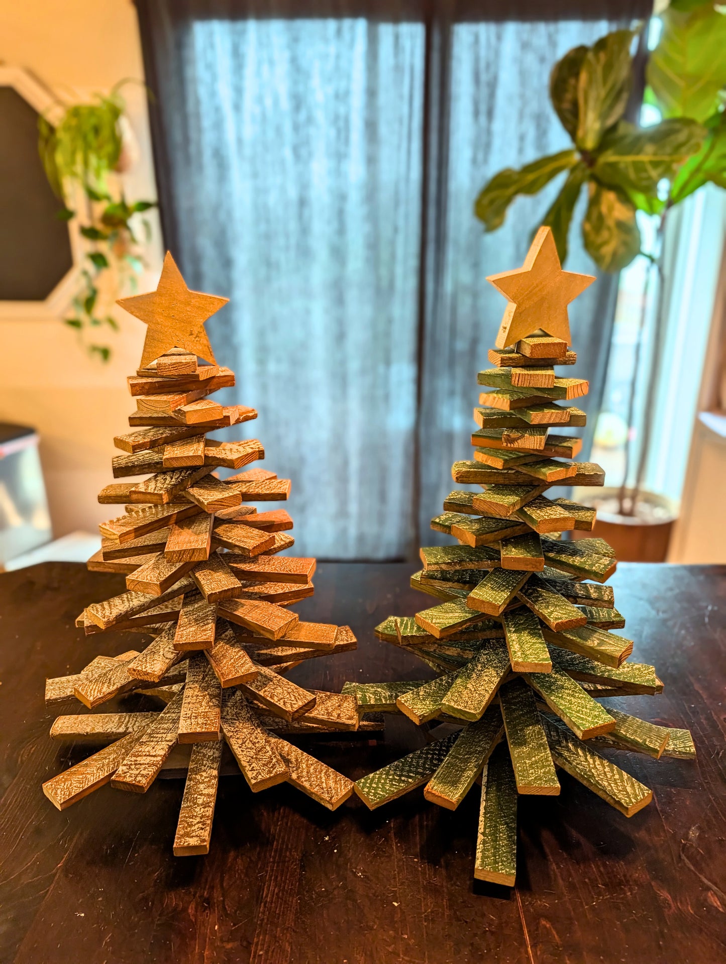 Amish Handmade Wood Lath Christmas Trees • Rustic Holiday Decor • Farmhouse Christmas Decoration