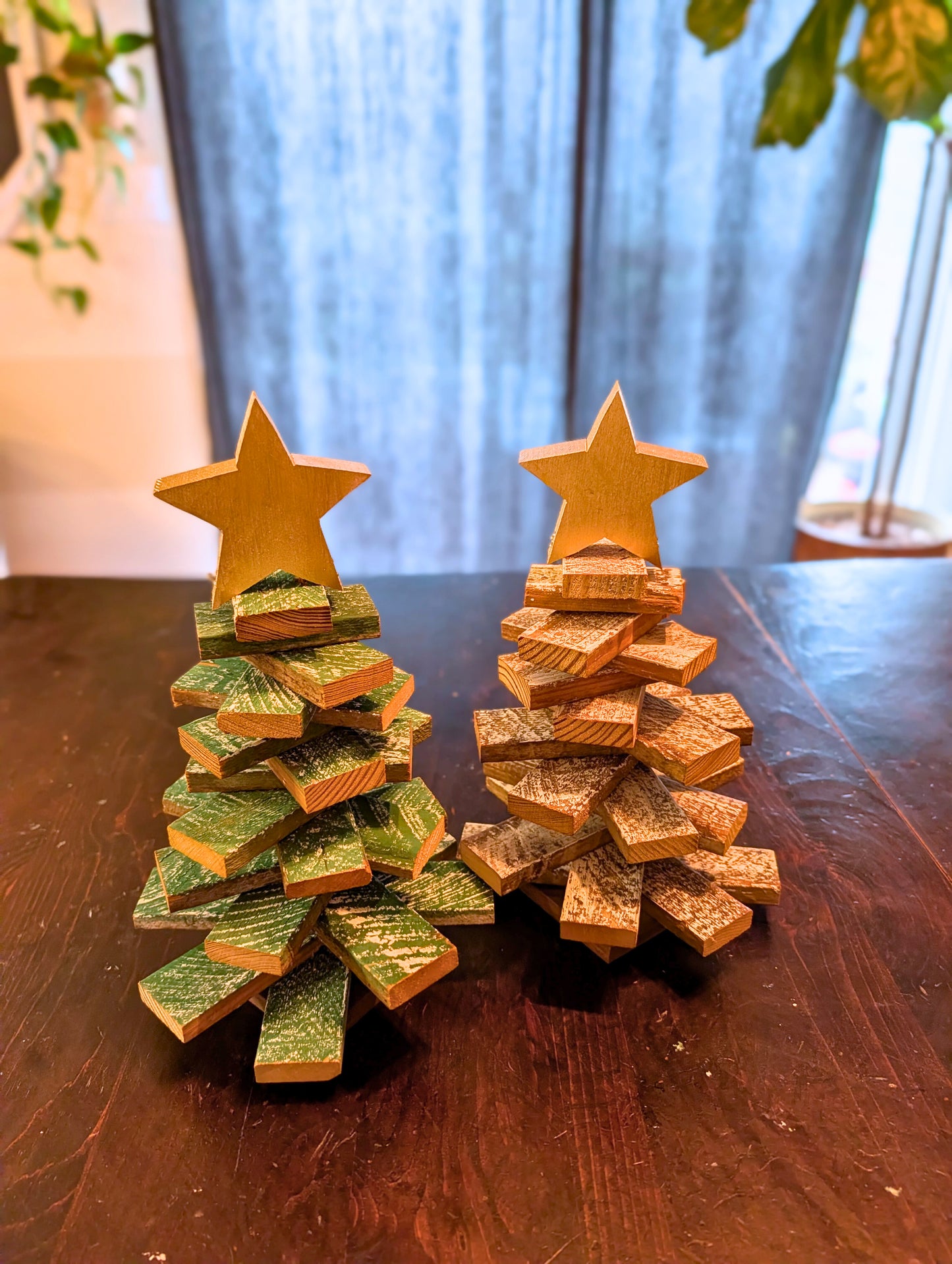 Amish Handmade Wood Lath Christmas Trees • Rustic Holiday Decor • Farmhouse Christmas Decoration