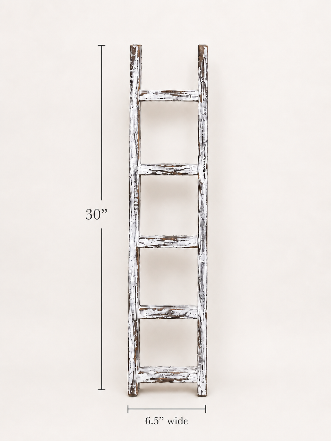 Amish Made Decorative Blanket Wooden Ladder, 30" Farmhouse Blanket Ladder, Rustic Wall Decor, Handcrafted Wood Ladder