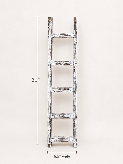 Amish Made Decorative Blanket Wooden Ladder, 30" Farmhouse Blanket Ladder, Rustic Wall Decor, Handcrafted Wood Ladder