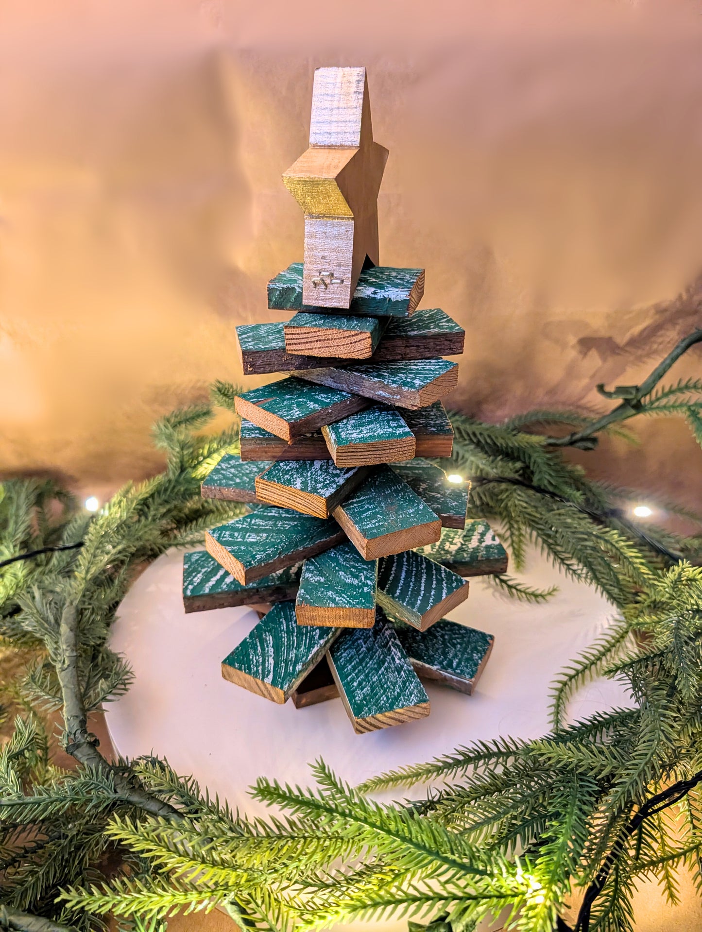 Amish Handmade Wood Lath Christmas Trees • Rustic Holiday Decor • Farmhouse Christmas Decoration