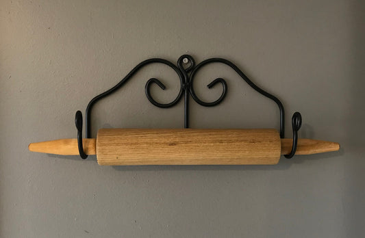 Wrought Iron Rolling Pin Holder- Amish Made