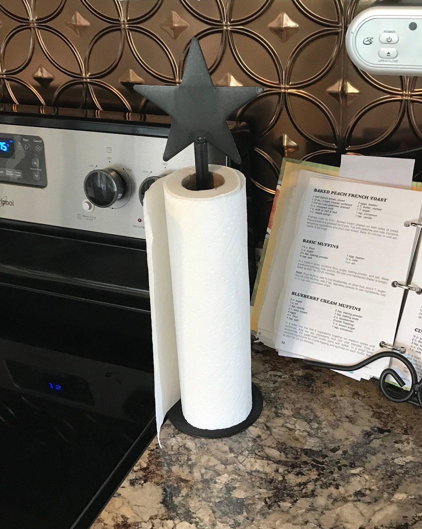 Star Paper Towel Holder- Amish Handmade