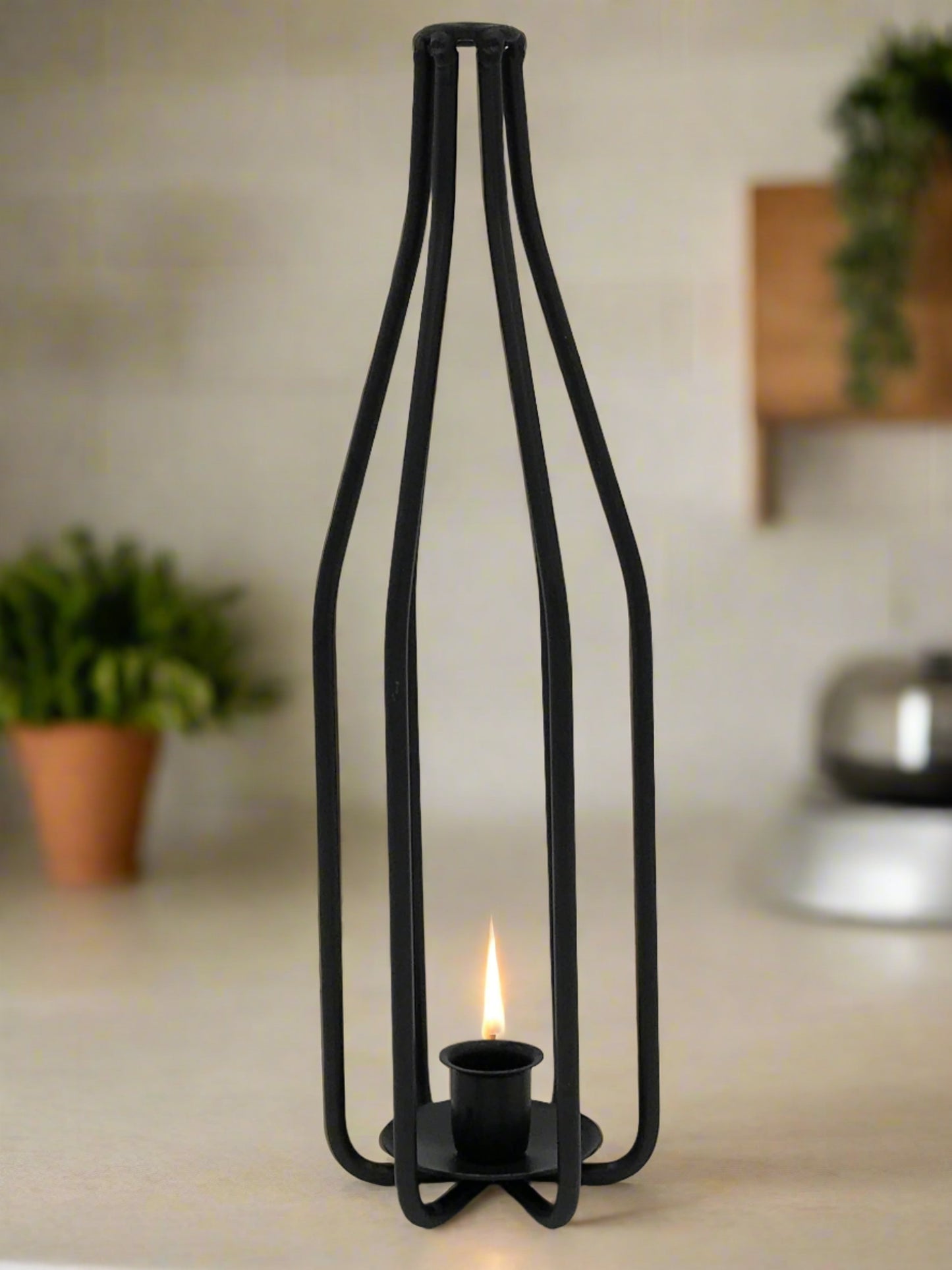 Wine Bottle Taper Candle Holder- Amish Made