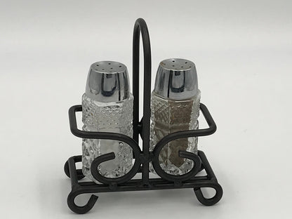 Wrought Iron Salt & Pepper Shaker Holder - Amish Made