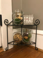 Mini Counter Shelf - Wrought Iron - Amish made