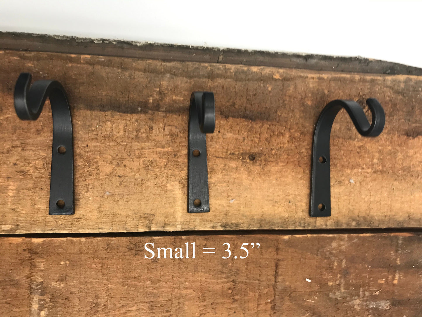 Amish Hand-Forged Arched Hook Plant Hanger - Small, Medium, Large