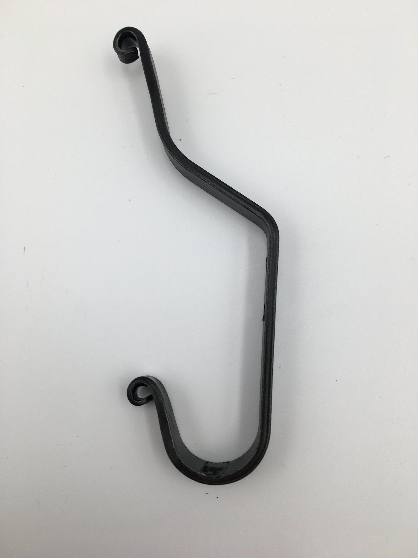 Wall Mounted Double Coat Hook - Wrought Iron - Amish made