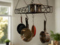 Wrought Iron Kitchen Pot Rack- Ceiling Mount- Amish Made