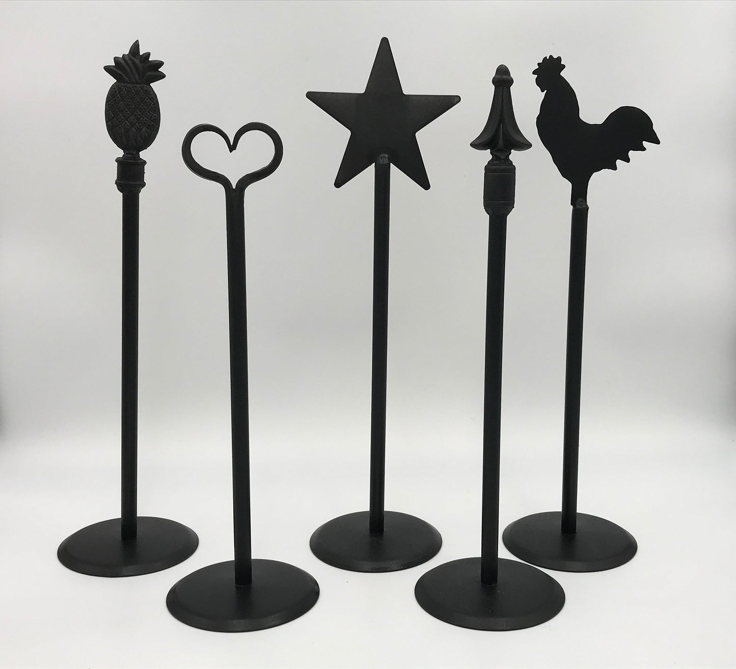 Rooster Paper Towel Holder - Wrought Iron - 16" high - Amish made