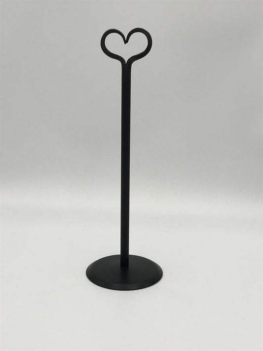 Heart topped Paper Towel Holder - 14.5" high - Wrought Iron - Amish made