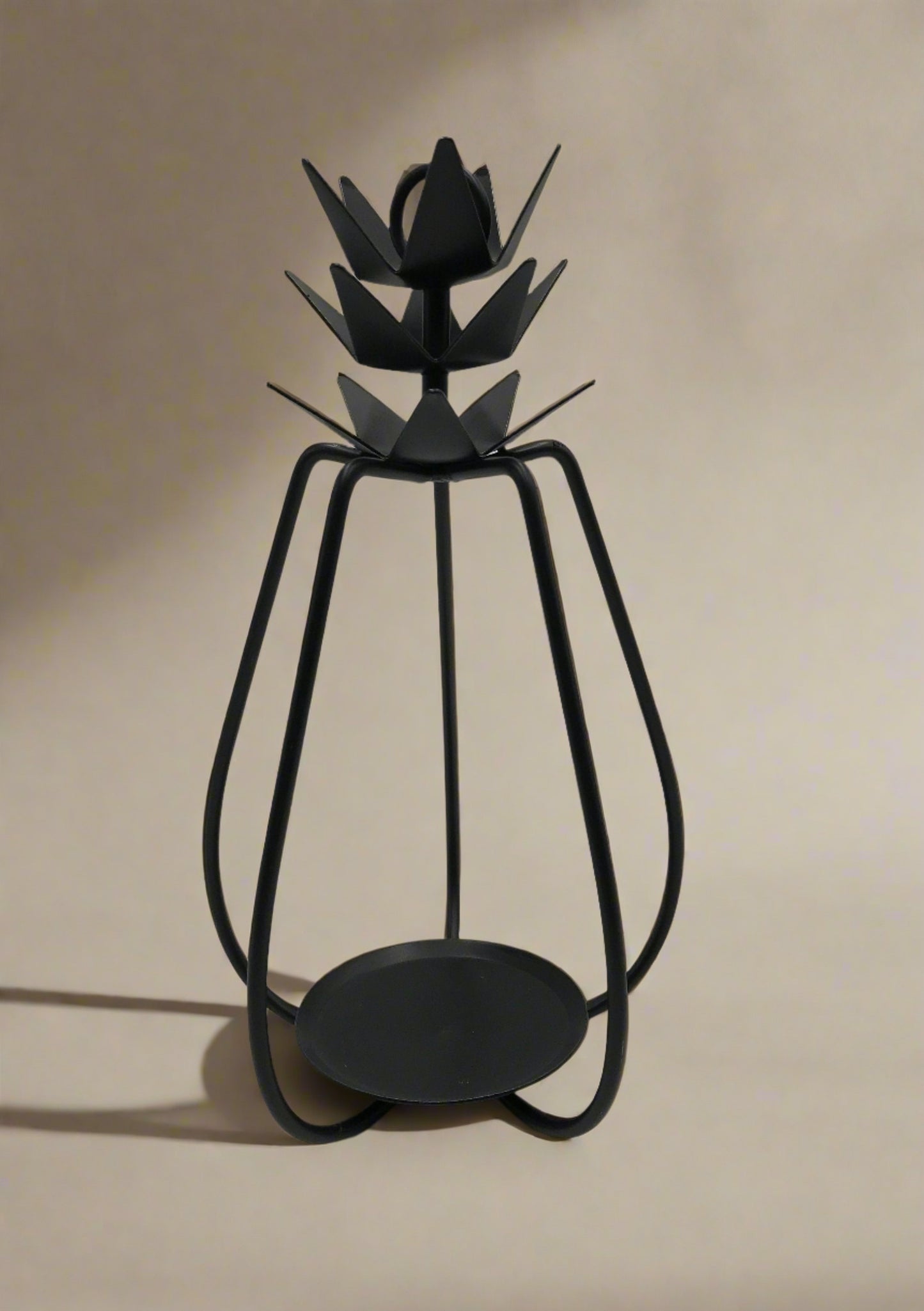 Wrought Iron Pineapple Candle Holder- Amish Made