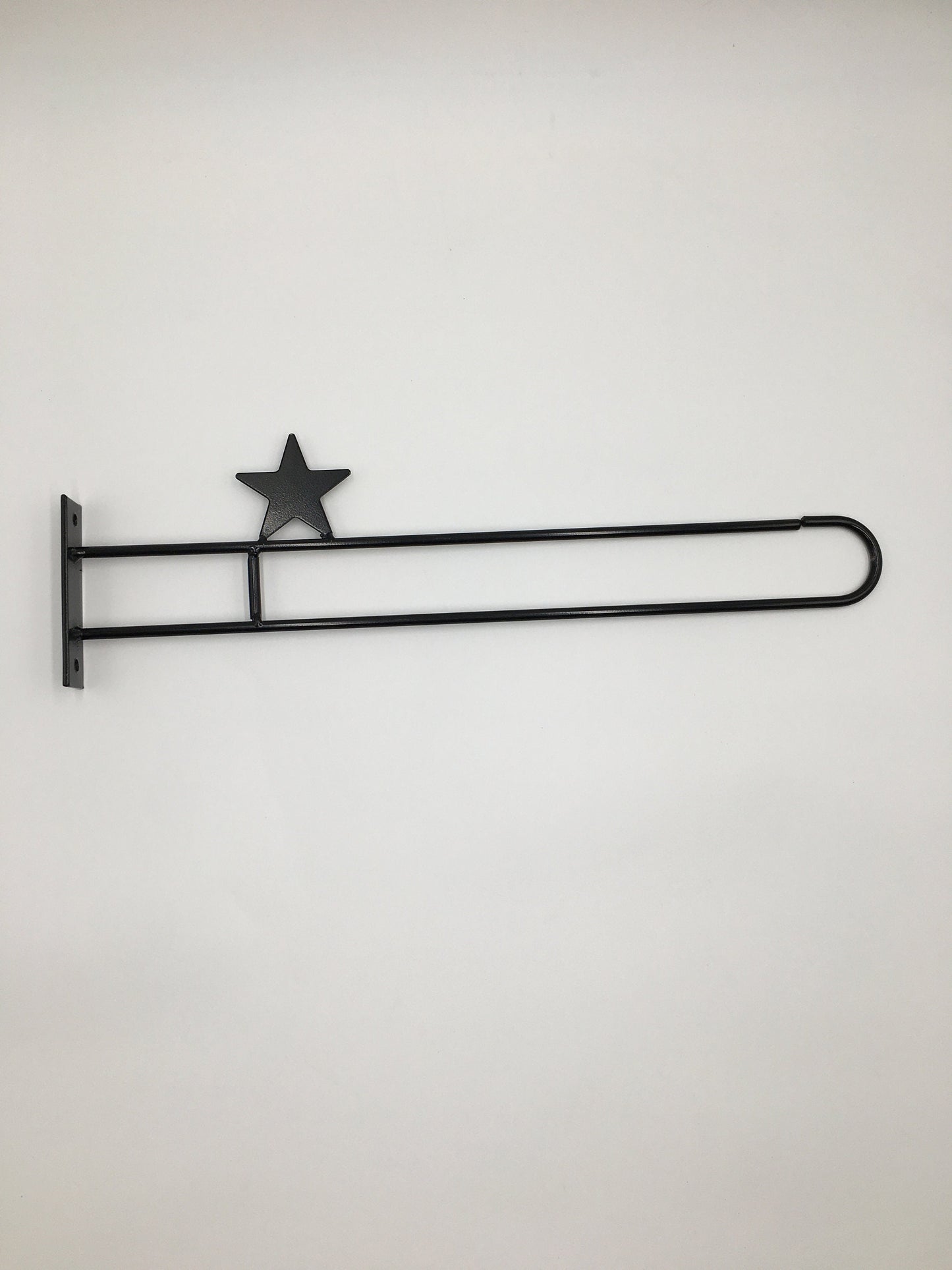 Wall Mount Star Flag Holder- Garden Decoration- Amish Made