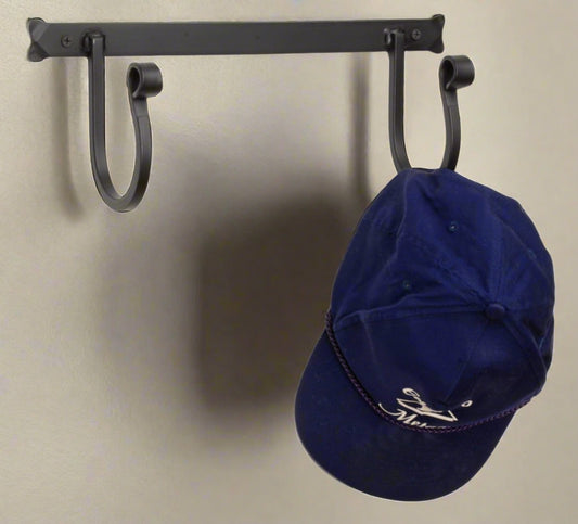 Wall Mount 2 Hook Unit Wrought Iron Amish made USA