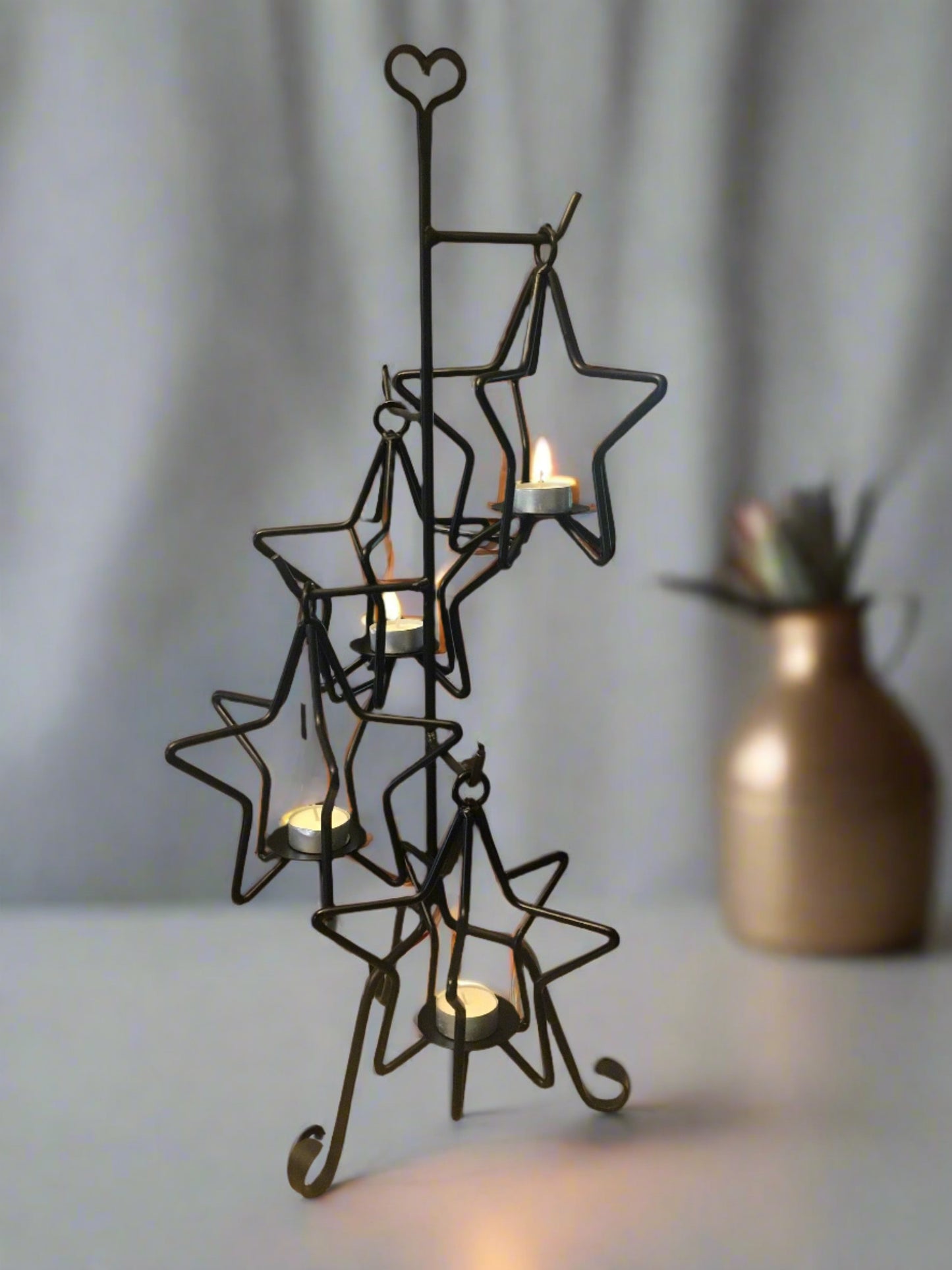 Star Tealight Candle Tree Holder - Amish Made