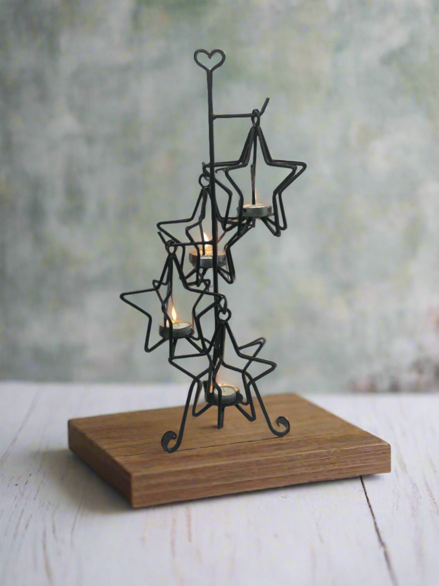 Star Tealight Candle Tree Holder - Amish Made