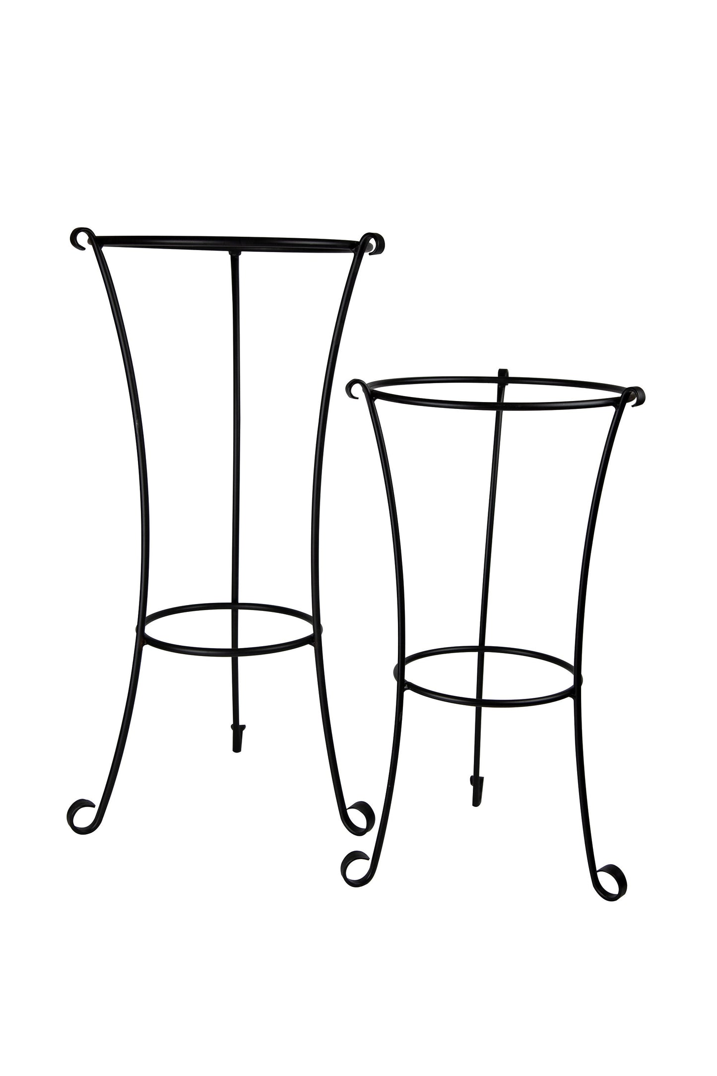 Pedestal Flower Pot Stand - Wrought Iron - 2 sizes - Amish made