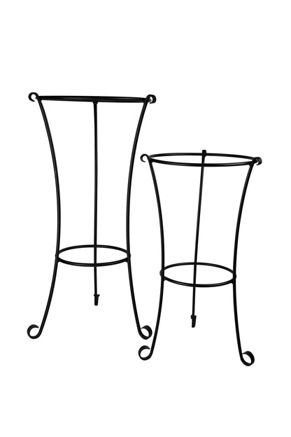 Pedestal Flower Pot Stand - Wrought Iron - 2 sizes - Amish made