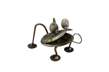 Rusty Metal Frog - Lawn Ornament - Amish made