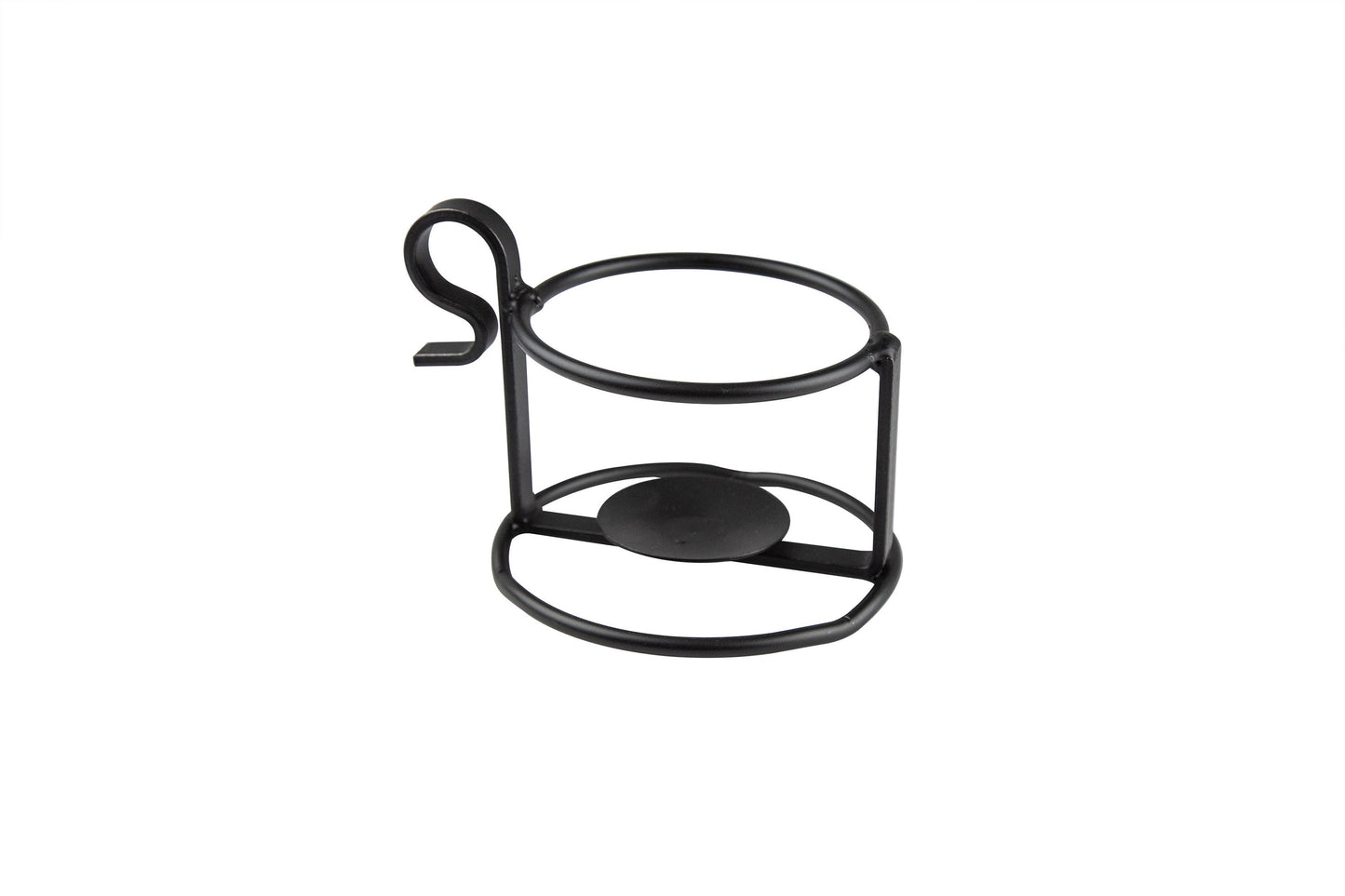 Black Wrought Iron Jar Candle Holder - Amish Handmade in the USA