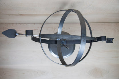 Wrought Iron 12" Armillary Globe Table Top- Amish Made