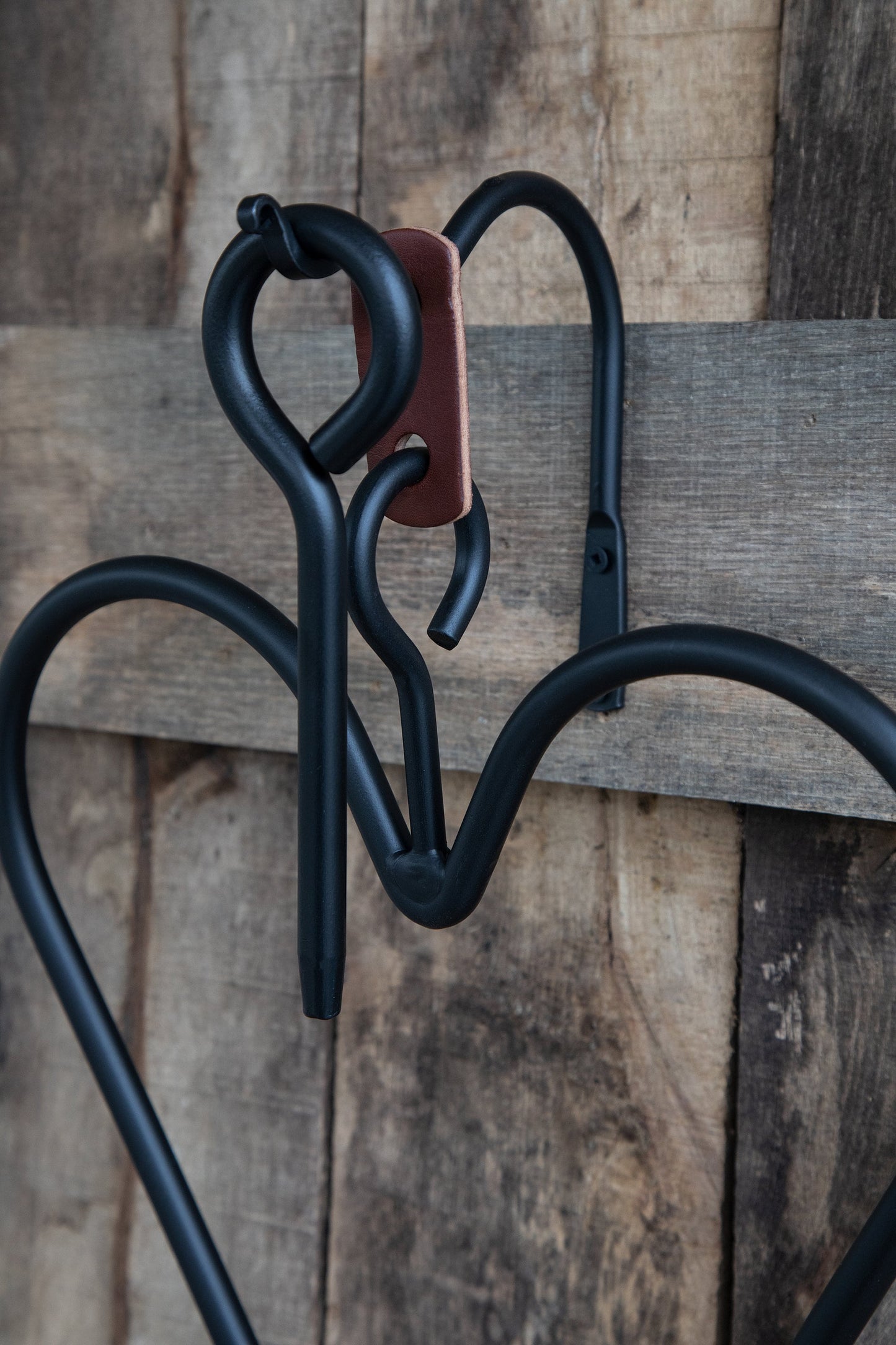 Heart Shaped Dinner Bell Chime - Black Wrought Iron - Small & large size - Amish made