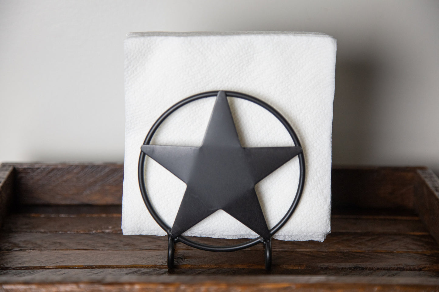 Wrought iron Star Napkin Holder - Amish made