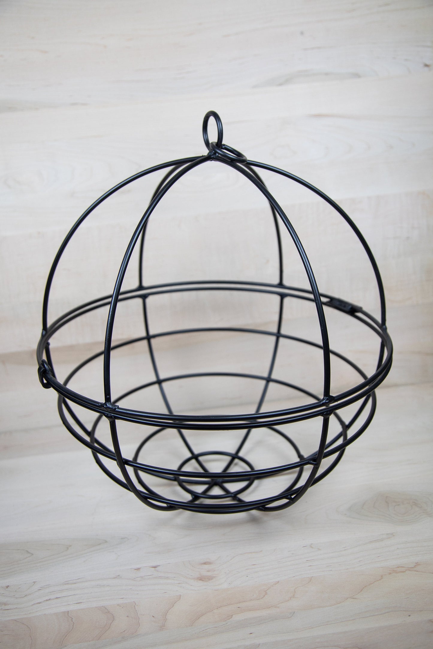 Hanging Wire Basket Plant Hanger - 18" - wrought iron - amish made